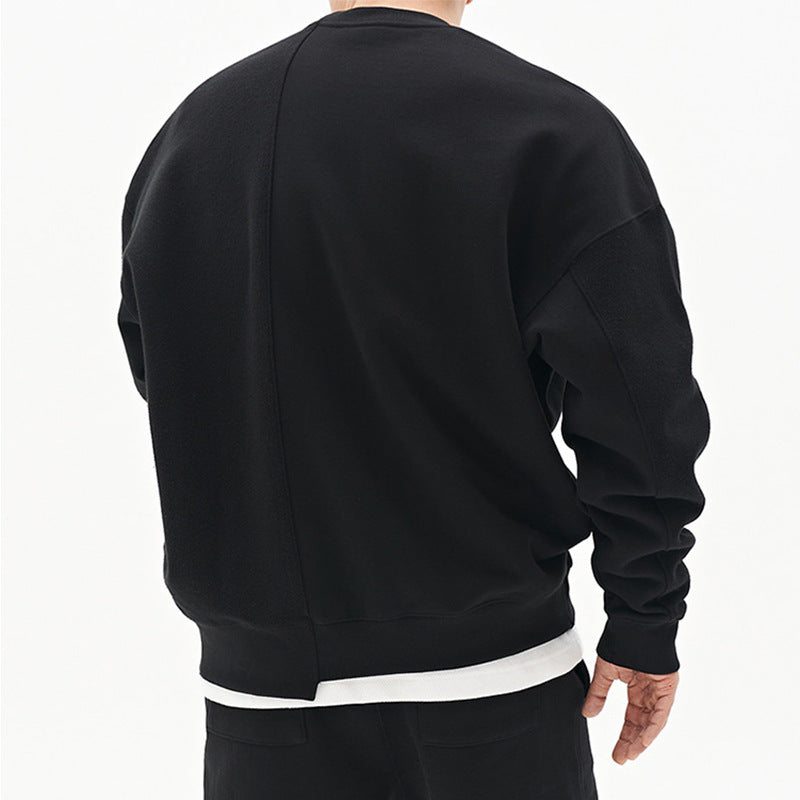 Galuxia Pullover Round Neck Sweater Loose Men Clothes