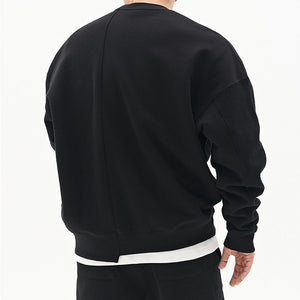 Galuxia Pullover Round Neck Sweater Loose Men Clothes