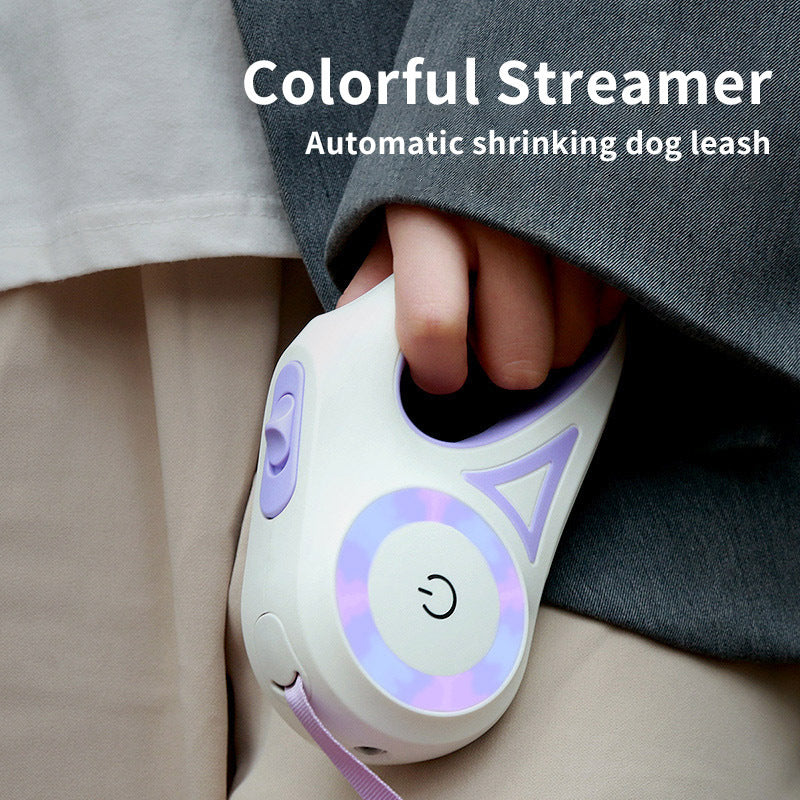 Galuxia Dog Leash Retractable Leash And Dog Collar Spotlight Automatic Pet Dog Cat Traction Rope For Small Medium Dogs Pet Product