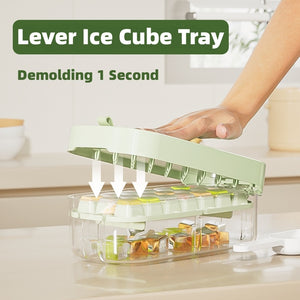 Galuxia Ice Box Ice Cube Tray Grid High Capacity Food Grade Kitchen Gadgets