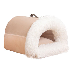 Galuxia New Splice Portable Pet Nest Portable Autumn And Winter Warm Dog Nest Moisture-proof Long Fur Cat Nest Cross Border Pet Nest