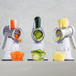 Galuxia 3 In 1 Vegetable Slicer Manual Kitchen Accessories Grater For Vegetable Cutter Round Chopper Mandolin Shredder Potato Home Kitchen Supplies Kitchen Gadgets
