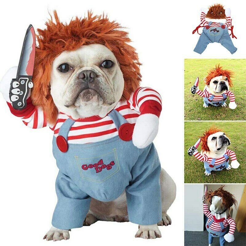 Galuxia Halloween Pet Costume Pet Dog Funny Clothes Adjustable Dog Cosplay Costume Scary Costume Party Gatherings