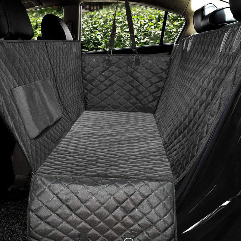 Galuxia Dog Car Seat Cover View Mesh Pet Carrier Hammock Safety Protector Car Rear Back Seat Mat With Zipper And Pocket For Travel