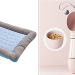 Galuxia Pet Cooling Pad Bed For Dogs Cats Puppy Kitten Cool Mat Pet Blanket Ice Silk Material Soft For Summer Sleeping  Blue Breathable