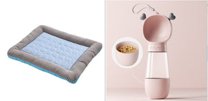 Galuxia Pet Cooling Pad Bed For Dogs Cats Puppy Kitten Cool Mat Pet Blanket Ice Silk Material Soft For Summer Sleeping  Blue Breathable