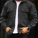 Galuxia Coat Men Polo Collar Top Men Fashion Work Clothes