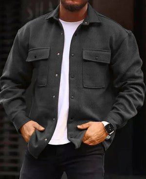 Galuxia Coat Men Polo Collar Top Men Fashion Work Clothes