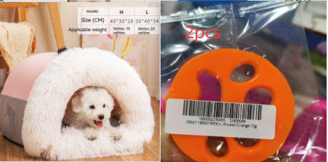 Galuxia New Splice Portable Pet Nest Portable Autumn And Winter Warm Dog Nest Moisture-proof Long Fur Cat Nest Cross Border Pet Nest