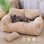 Galuxia Luxury Cat Bed Sofa Winter Warm Cat Nest Pet Bed For Small Medium Dogs Cats Comfortable Plush Puppy Bed Pet Supplies