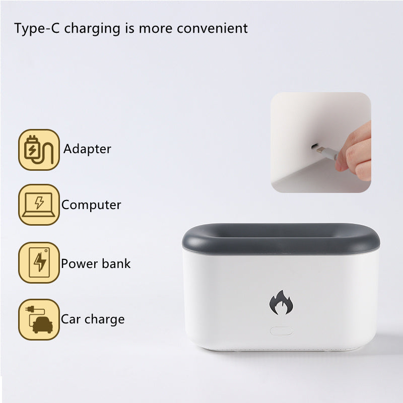 Galuxia Drop Shipping 3D Flame Humidifier 300ML Ultrasonic Flame Aroma Diffuser Essential Oil Diffuser Top Sell