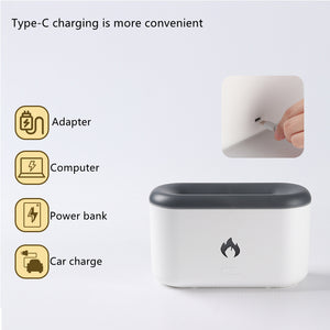 Galuxia Drop Shipping 3D Flame Humidifier 300ML Ultrasonic Flame Aroma Diffuser Essential Oil Diffuser Top Sell
