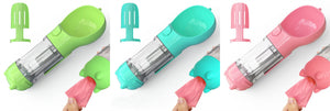 Galuxia Pet Water Bottle Feeder Bowl Garbage Bag Storage Portable Pet Outdoor Travel 3 In 1 Dog Water Bottle
