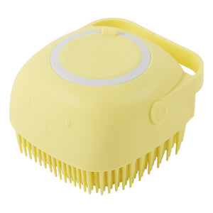 Galuxia Silicone Dog Bath Massage Gloves Brush Pet Cat Bathroom Cleaning Tool Comb Brush For Dog Can Pour Shampoo Dog Grooming Supplies