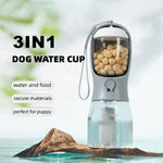 Galuxia Dog Water Cup Drinking Food Garbage Bag Three-in-one Portable Small Multi-functional Pet Cups Pets Supplies