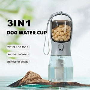 Galuxia Dog Water Cup Drinking Food Garbage Bag Three-in-one Portable Small Multi-functional Pet Cups Pets Supplies