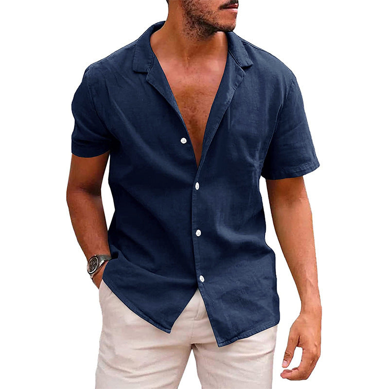 Galuxia Men's Tops Casual Button Down Shirt Short Sleeve Beach Shirt Summer Mens Clothing