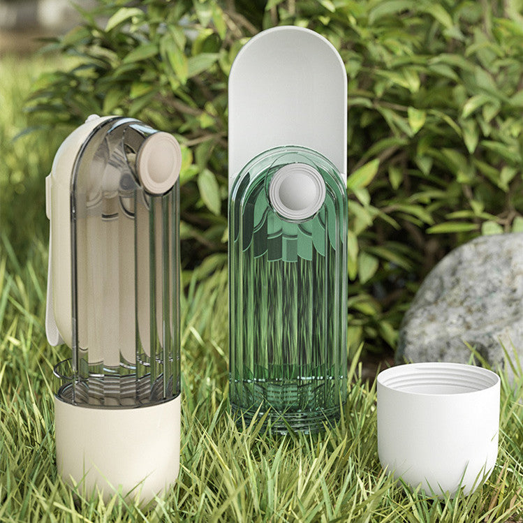 Galuxia 2 In 1 Pet Water Cup Segment Design Green Dog Walking Portable Drinking Cup Dog Feeding Supplies Pet Supplies Dog Walking Water Feeder Pets Products