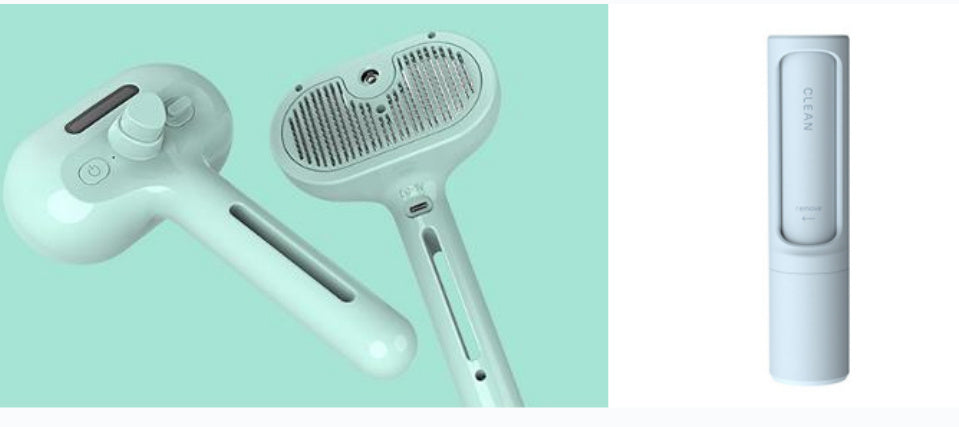 Galuxia Pet Comb Self Cleaning Pets Hair Remover Brush For Dogs Grooming Tools Dematting Comb Built-in Mist Humidifier Pet Products
