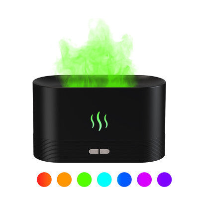 Galuxia 2022 Best Selling USB Ultrasonic Flame Humidifier Led RGB Colorful Essential Oil Fire Flame Aroma Diffuser