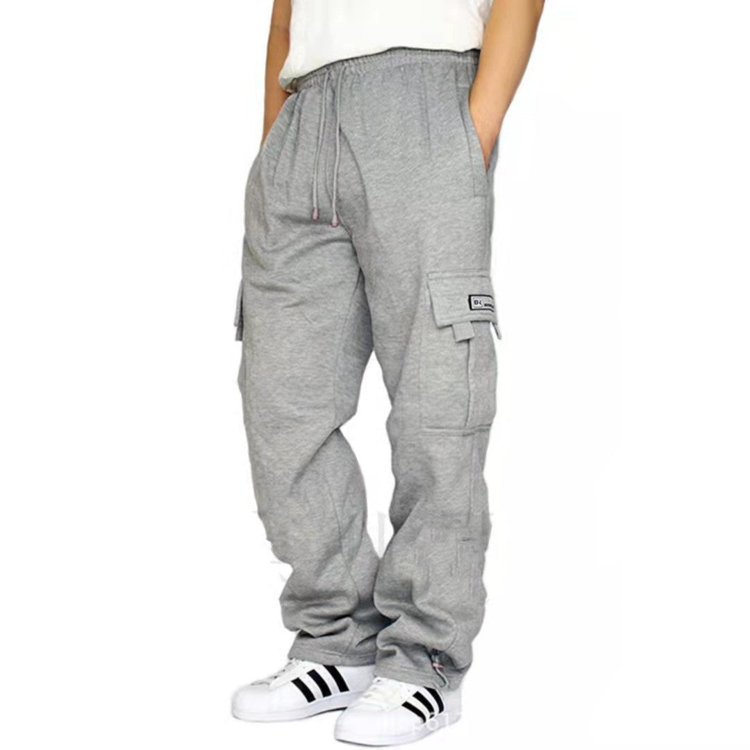 Galuxia Men Pants Sweatpants Stretch Elastic Waist Jogger Sports Pants Drawstring Trousers Fashion Mens Clothing