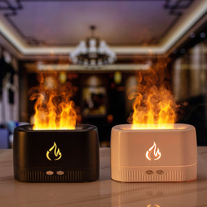 Galuxia Factory Price Flame Humidifier Aroma Diffusers Machine Home Bedroom Silent Essential Oil Flame Aroma Diffuser