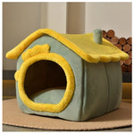Galuxia Foldable Dog House Pet Cat Bed Winter Dog Villa Sleep Kennel Removable Nest Warm Enclosed Cave Sofa Pets Supplies