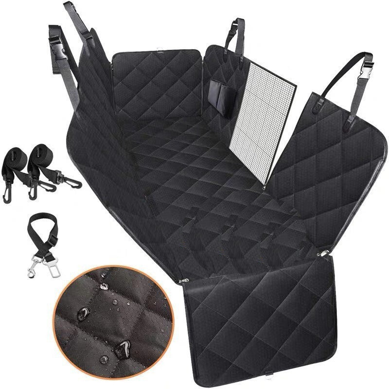 Galuxia Dog Car Seat Cover View Mesh Pet Carrier Hammock Safety Protector Car Rear Back Seat Mat With Zipper And Pocket For Travel
