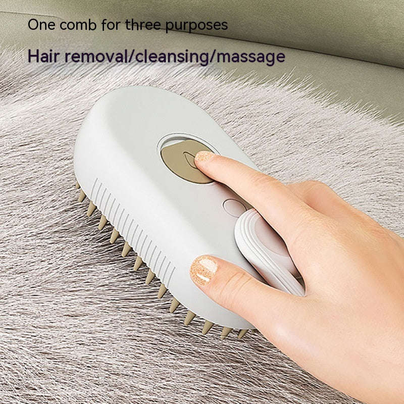 Galuxia Cat Steam Brush Steamy Dog Brush 3 In 1 Electric Spray Cat Hair Brushes For Massage Pet Grooming Comb Hair Removal Combs Pet Products
