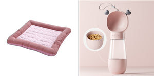 Galuxia Pet Cooling Pad Bed For Dogs Cats Puppy Kitten Cool Mat Pet Blanket Ice Silk Material Soft For Summer Sleeping  Blue Breathable