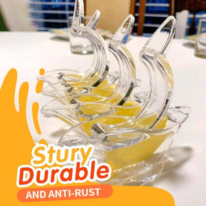 Galuxia Manual Lemon Juicer Transparent Acrylic Elegance Bird Shape Lemon Slice Squeezer Kitchen Tools Gadgets