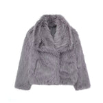 Galuxia Winter Plush Coat – Fashion Thicken Lapel Outerwear for Women
