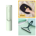 Galuxia 2-1 Reusable Pet Hair Remover Brush Lint Roller Portable Effective Self Cleaning Tool for Cat Dog Fur Hair Dust Removal Brush
