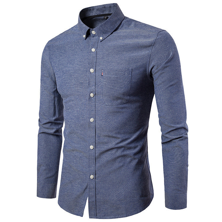 Galuxia Men S Shirts Korean Men Slim Long Sleeve Dress Shirt