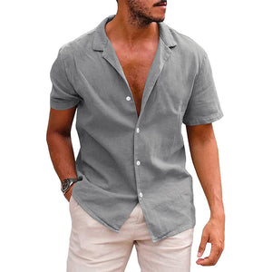 Galuxia Men's Tops Casual Button Down Shirt Short Sleeve Beach Shirt Summer Mens Clothing