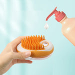 Galuxia Dog Cat Bath Brush 2-in-1 Pet SPA Massage Comb Soft Silicone Pets Shower Hair Grooming Cmob Dog Cleaning Tool Pet Products