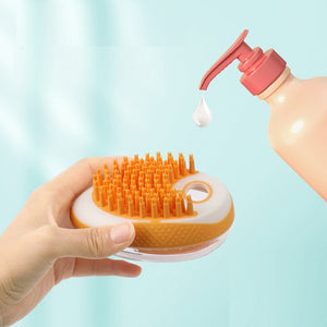Galuxia Dog Cat Bath Brush 2-in-1 Pet SPA Massage Comb Soft Silicone Pets Shower Hair Grooming Cmob Dog Cleaning Tool Pet Products