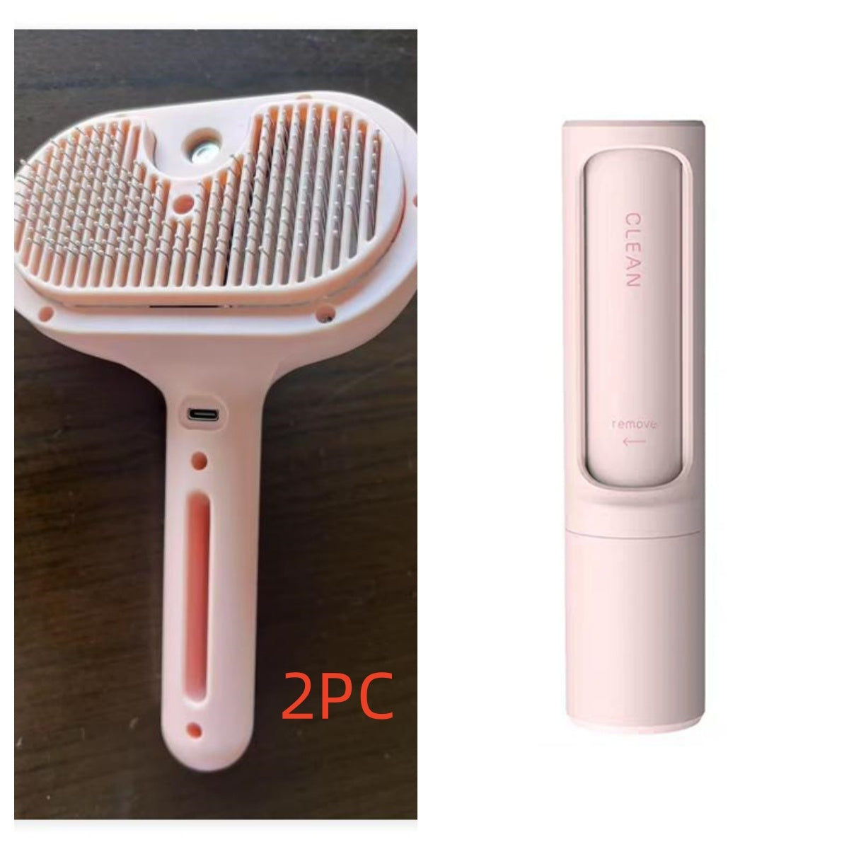 Galuxia Pet Comb Self Cleaning Pets Hair Remover Brush For Dogs Grooming Tools Dematting Comb Built-in Mist Humidifier Pet Products