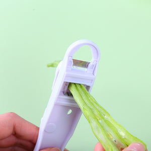 Galuxia Green Bean Slicer Cutter Cut Fruit Vegetable Stringer Peeler Remover For Easy Kitchen Gadgets Cozinha Kitchen Accessories