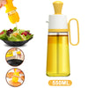 Galuxia 2 In 1 Oil Dispenser With Silicon Brush BBQ Oil Spray Glass Bottle Silicone For Barbecue Cooking Seasoning Bottle Kitchen Gadgets