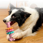 Galuxia Dog Chew Toy Dog Bone Type  Dogs Teeth Cleaning Toys Indestructible TPR Bone Chewing Bite Resistant Teething Toys  Pet Products
