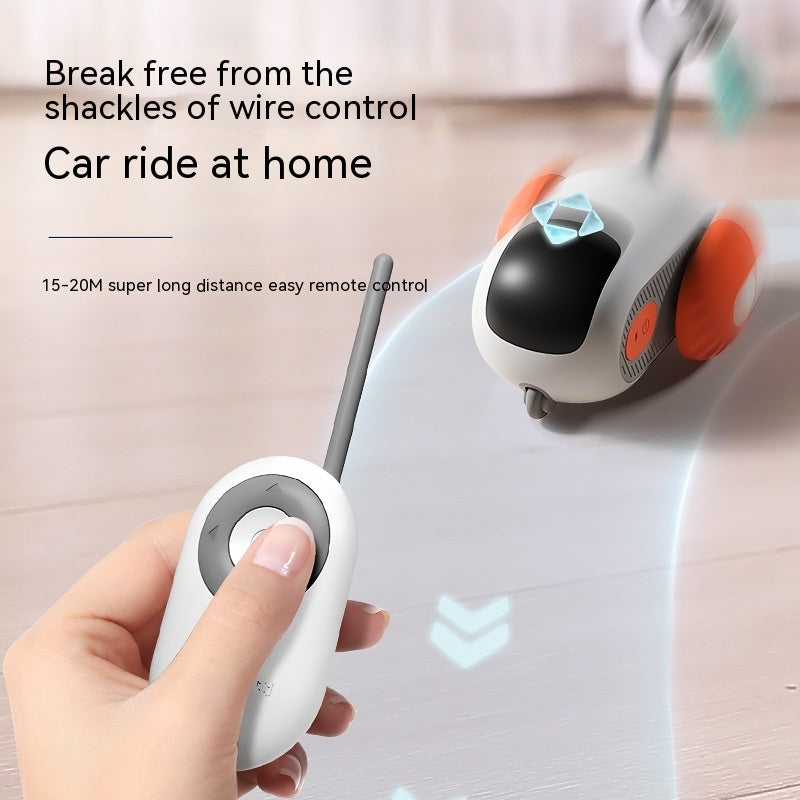 Galuxia Remote Control Interactive Cat Car Toy USB Charging Chasing Automatic Self-moving Remote Smart Control Car Interactive Cat Toy Pet Products