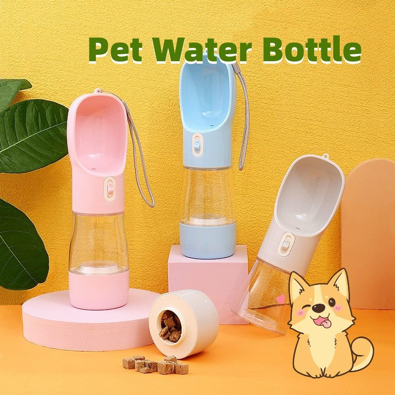 Galuxia Pet Dog Water Bottle Feeder Bowl Portable Water Food Bottle Pets Outdoor Travel Drinking Dog Bowls Water Bowl For Dogs