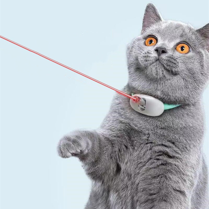 Galuxia Automatic Cat Toy Smart Laser Teasing Cat Collar Electric USB Charging Kitten Amusing Toys Interactive Training Pet Items