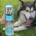 Galuxia Portable Cat Dog Water Bottle Food Feeder Drinker Poop Dispenser 3 In 1 Leak-proof Multifunctional Dog Water Bottle Pet Products