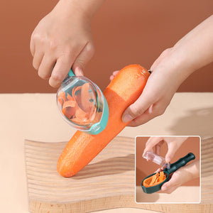 Galuxia Peeling Knife With Storage Lid Fruit And Potato Peeler Kitchen Gadgets