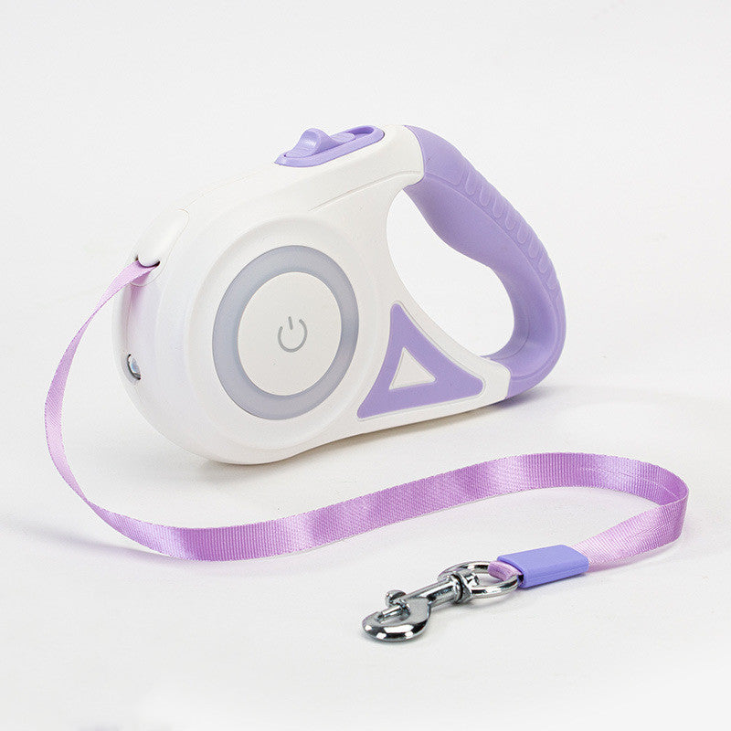 Galuxia Dog Leash Retractable Leash And Dog Collar Spotlight Automatic Pet Dog Cat Traction Rope For Small Medium Dogs Pet Product