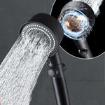 Galuxia Five-color Wind Turbine Shower Head 56 Speed Water Silicone Shower Head