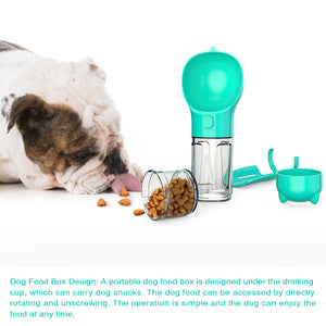 Galuxia Pet Water Bottle Feeder Bowl Garbage Bag Storage Portable Pet Outdoor Travel 3 In 1 Dog Water Bottle