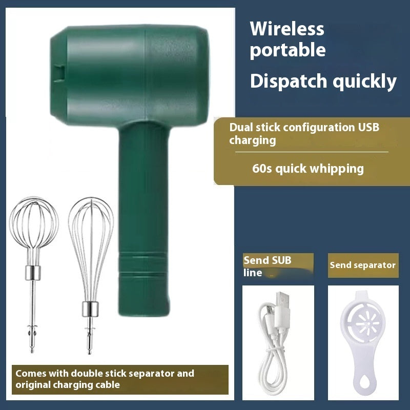 Galuxia Electric Whisk Wireless Handheld Rechargeable Cream Mixer Kitchen Gadgets